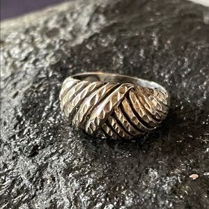Sterling Dome Shaped Vintage Ring
